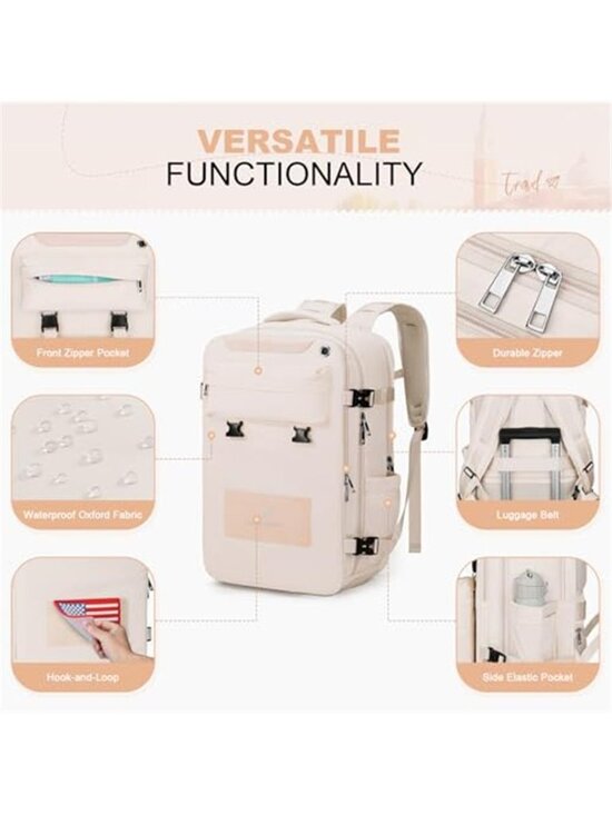 Travel Backpack Laptop Bag Carry On Backpack Shoe Compartment Crossbody main image 5